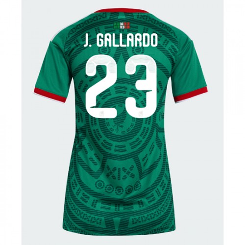 Zenski Nogometni Dres Meksiko Jesus Gallardo #23 Domaci SP 2026 Kratak Rukav